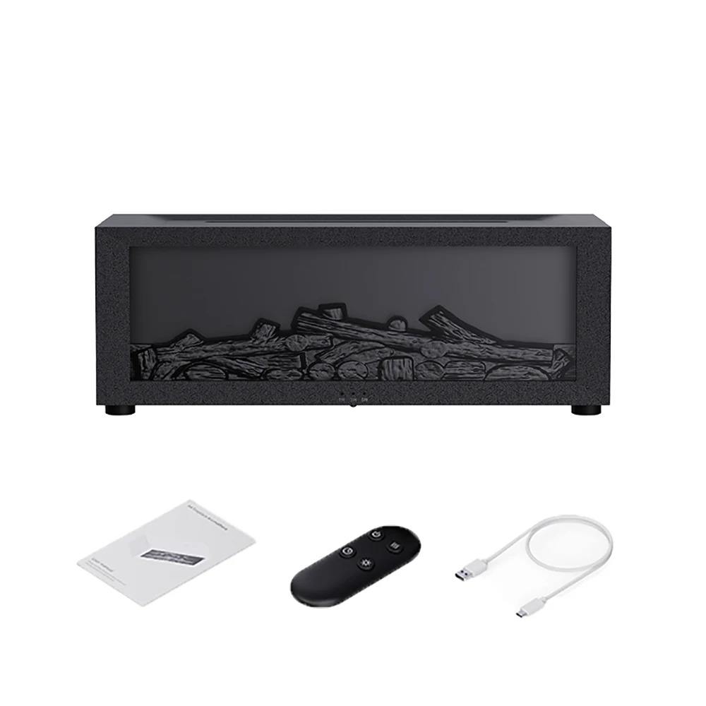 USB Fireplace Diffuser – Aromatherapy Humidifier with Colorful Flame