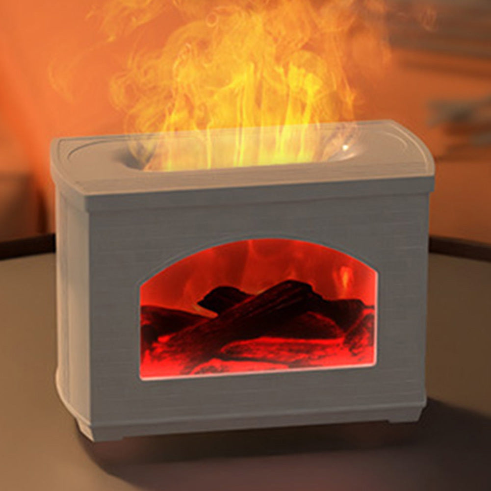 Fireplace Aroma Diffuser – Ultrasonic Humidifier with Flame Effect and Air Purification