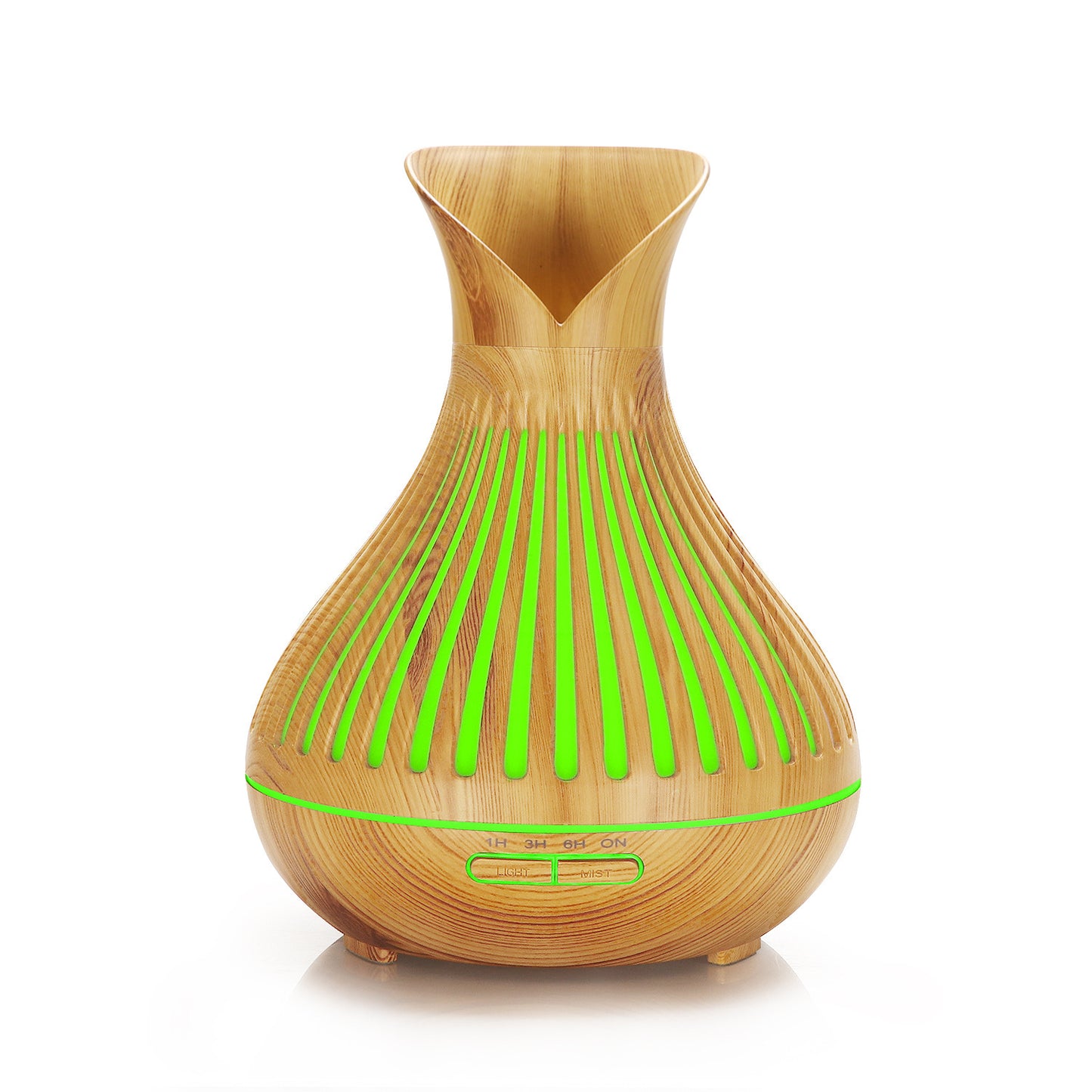 Wood Grain Essential Oil Diffuser – Ultrasonic Aromatherapy Humidifier