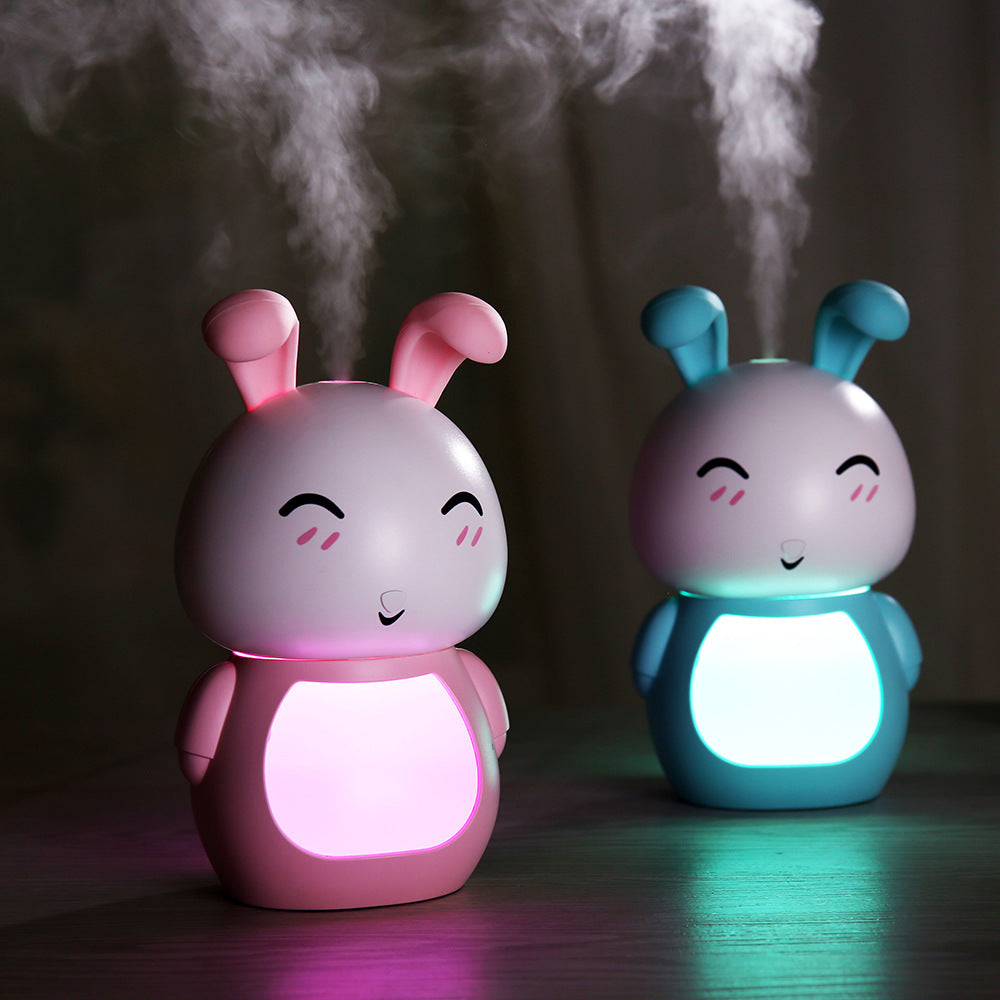 Mini Rabbit Ultrasonic Humidifier – Silent USB Mist Maker