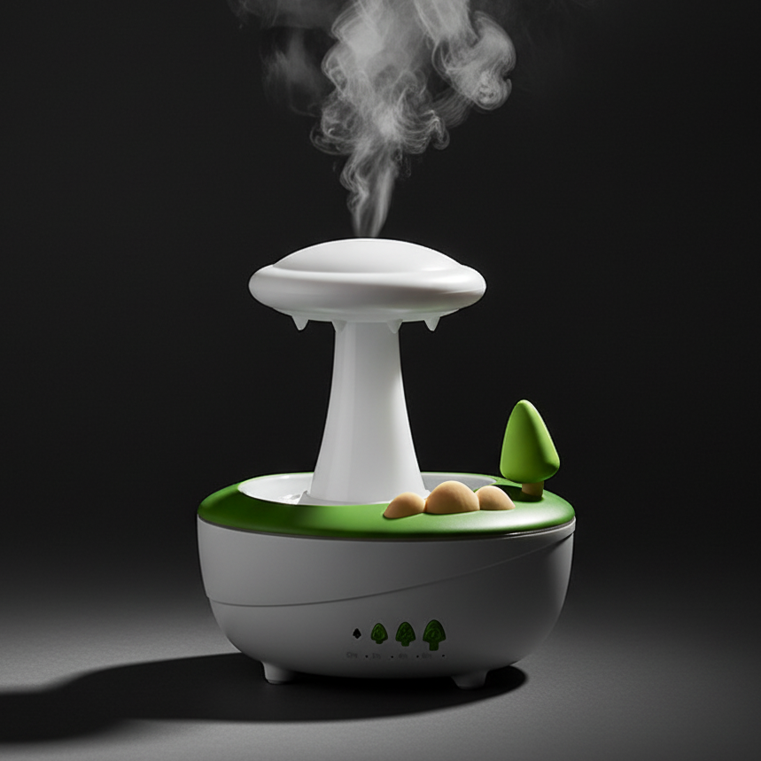 Mushroom Night Light Essential Oil Diffuser