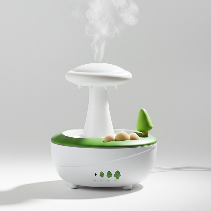 Mushroom Night Light Essential Oil Diffuser