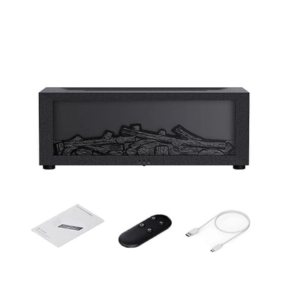 USB Fireplace Diffuser – Aromatherapy Humidifier with Colorful Flame