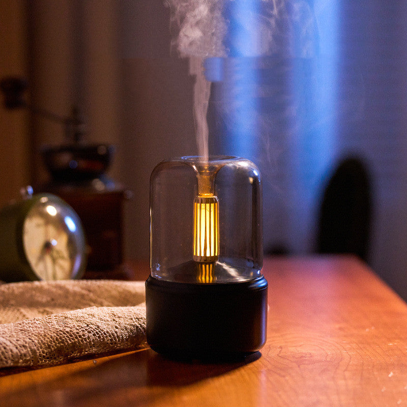 USB Cool Mist Humidifier & Diffuser – 120ml with LED Night Light