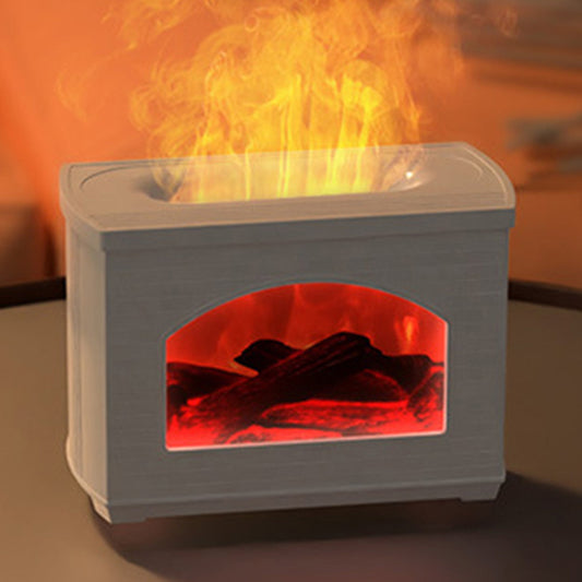 Fireplace Aroma Diffuser – Ultrasonic Humidifier with Flame Effect and Air Purification