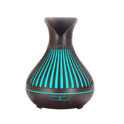 Wood Grain Essential Oil Diffuser – Ultrasonic Aromatherapy Humidifier