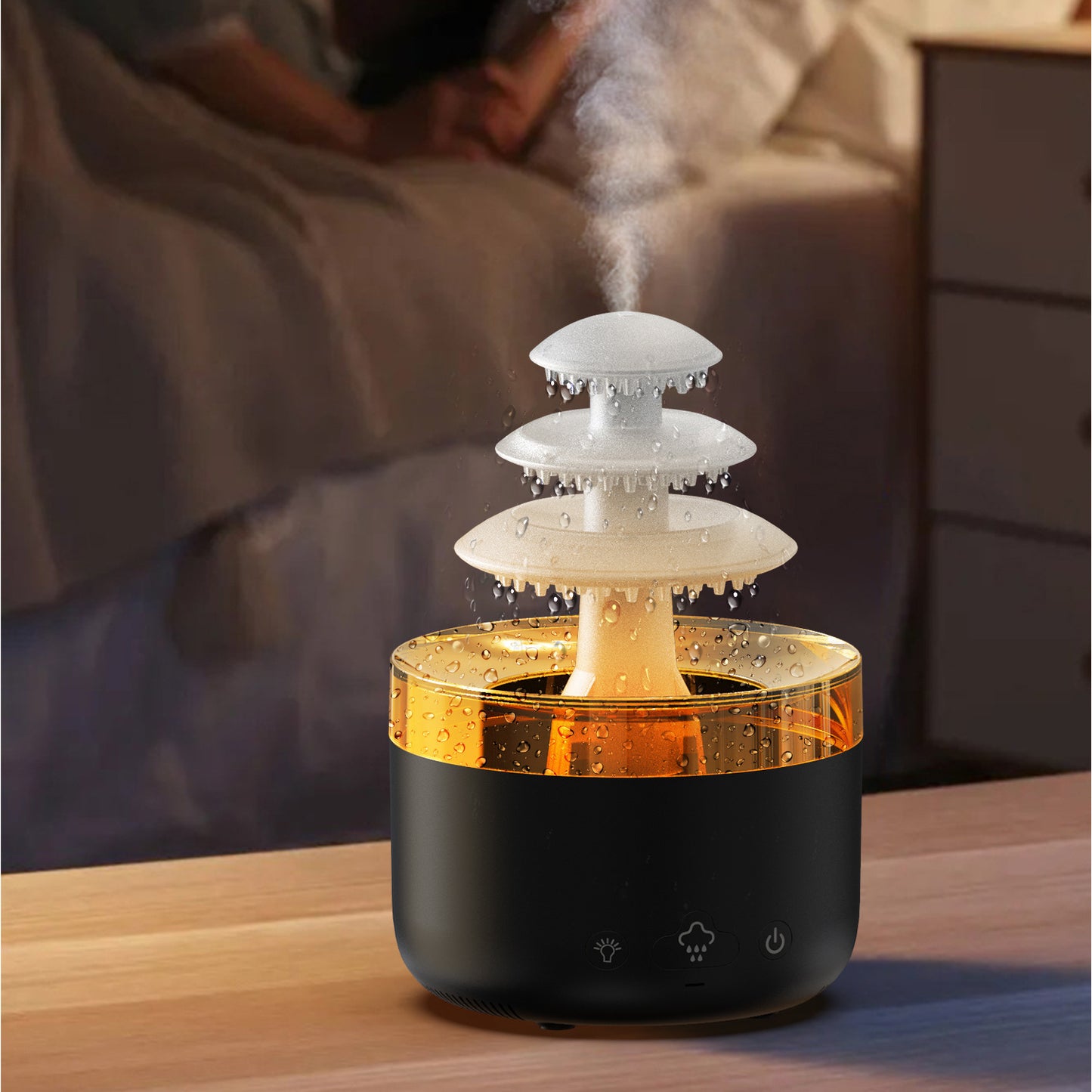 USB Essential Oil Diffuser with LED Lights & Mist Home & Office Humidifier